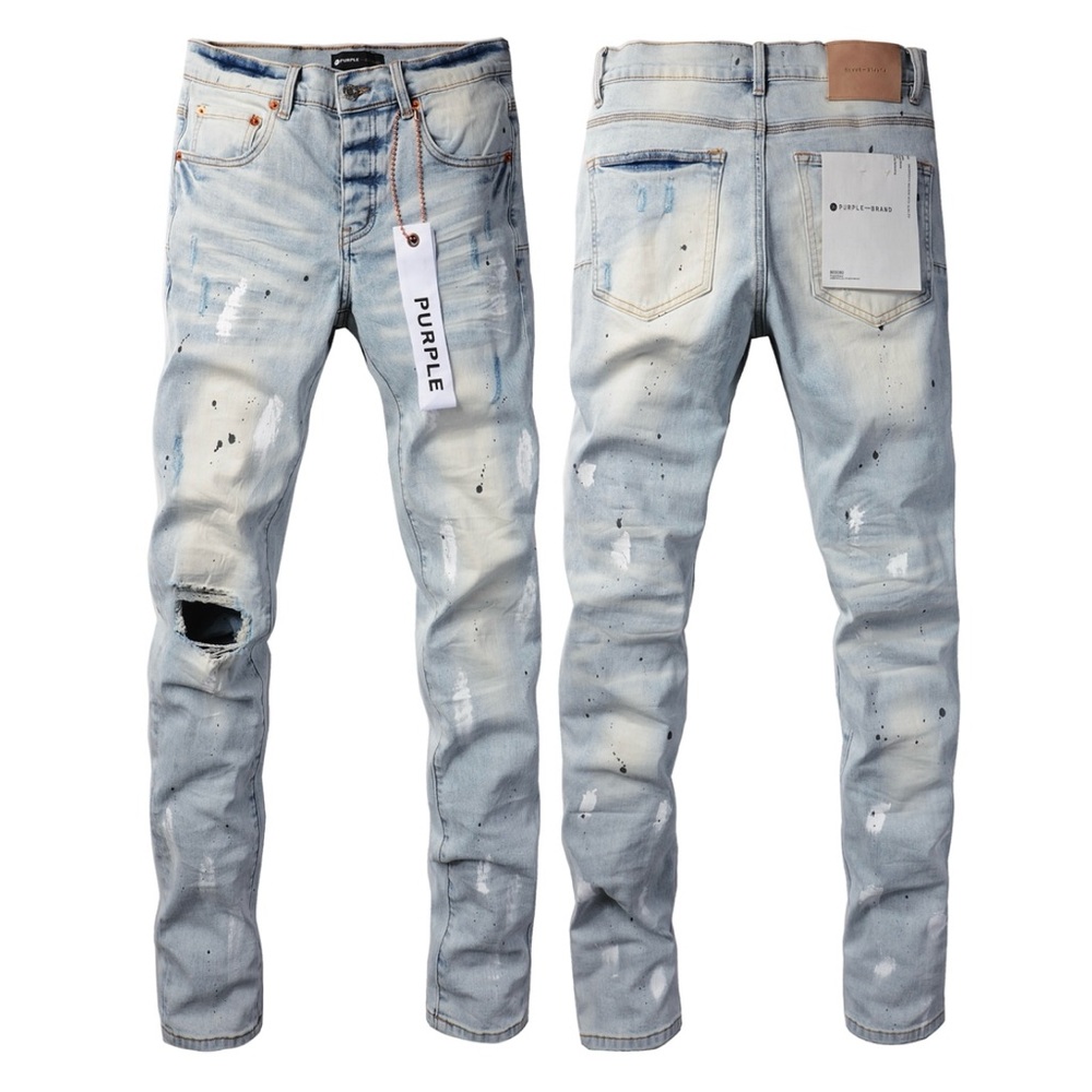 Blue Skinny Distressed Jeans with Rugged Appeal